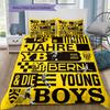 Young Boys Pattern Bedding Home Decoration Birthday Gift ( 1 Duvet Cover + 2 Pillowcase, Without Core),fan Merchandise.