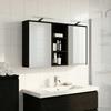 Bathroom Cabinet Set 3 Pcs 116 X 16 X 62.5 Cm Engineered Wood