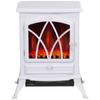 1kW-2kW Vintage Electric Fireplace Heater - White