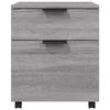 VidaXL Classeur mobile avec roues Sonoma gris 45x38x54 cm Bois 817136