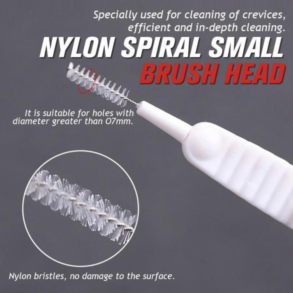 Spazzola per pulizia soffione doccia Ugello bagno Beccuccio Lavaggio Mini spazzola anti intasamento Pori Foro telefono Detergente per spazzole Spin Scrubber