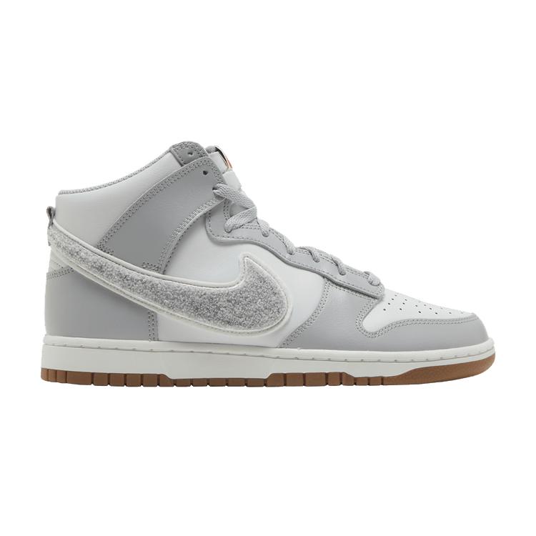 Nike Men s Dunk High Chenille Swoosh - Light Smoke Grey 41