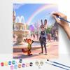 Disney Zootopia Painting By Numbers Kit Hand Painting Home Decor