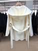 Dalian NSS Autumn/Winter Women's Hooded Loose Fit Double-Sided Cashmere Wool Coat