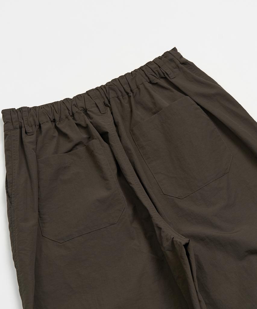TOFFEE Utility Wide Parachute Pants (Khaki Brown)
