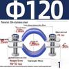 304 Stainless Steel Pipe Clamp: Thickened Clamp for Electric Pole Bracket