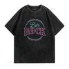 My Music Is Rock and Roll Let s T Shirt vintage Washed Slightly designer clothes Comfortable graphic streetwear