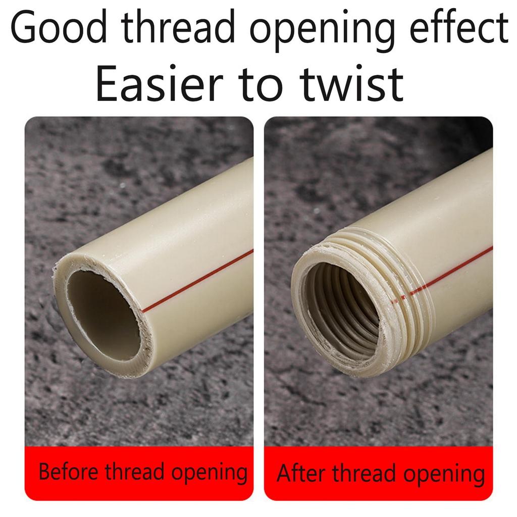 4-6 Inch Universal Pipe Threader Tool For PPR PE PVC With Iron Material For Electric Drill Professional Thread Cutting