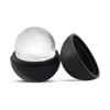 1pcs black Bar Tool Silicone Ice Hockey Mold DIY Round Ice Ball Maker Sphere Ice Cube Mold Party
