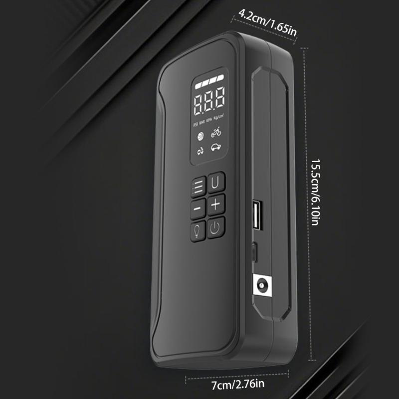 Multifunction Starting Device High Efficiency Tire Inflator Fast Inflation Air Compressor for Vehicle Outdoor Enthusiast