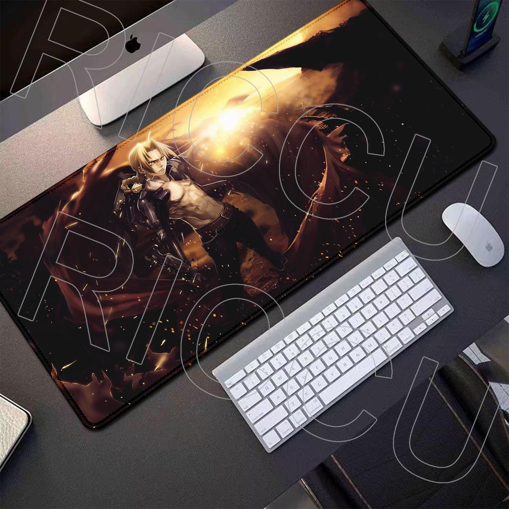HD Printing XXL Fullmetal Alchemist Mousepad Mouse Pad Gaming Gamers Large Desk Mat Keyboard Anime Gamer Carpet PC Accessories