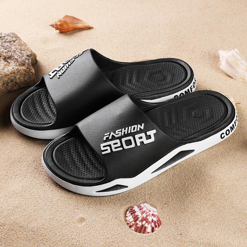Men's Casual Sport Slides Anti-Odor Outdoor Slippers Men  Soft EVA Bathroom Beach Shower Sandals Fashion Slip-On Slippers
