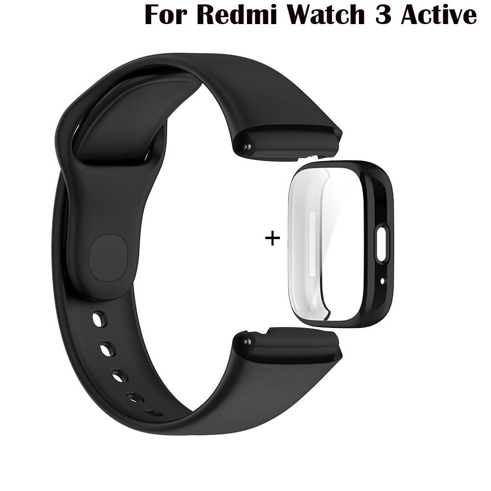 Curea de ceas pentru Redmi Watch 3 Active Smartwatch Curea Brățări din silicon moale Brățară pentru Redmi Watch3 Lite Curea de ceas CU carcasă