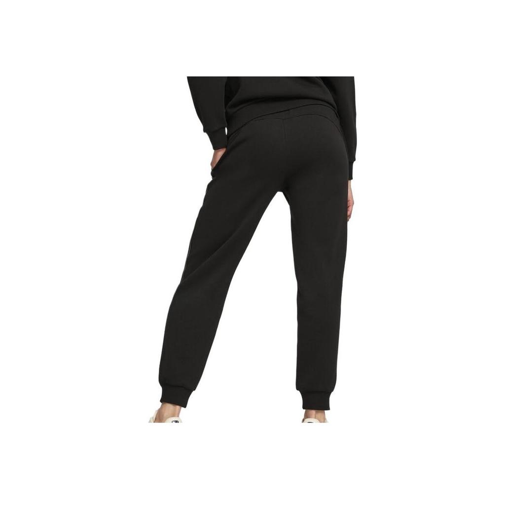 Puma Essentials Minimal Gold Tape Fashion Versatile Comfortable Casual Knit Sports Pants Women Bottoms Black 685296-01