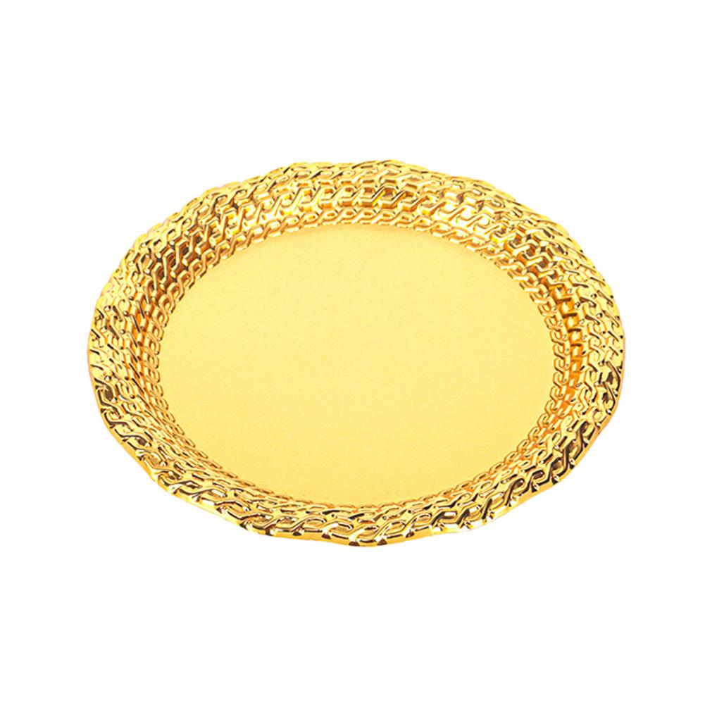 Sturdy Metal Organizer Versatile Metal Storage Solution Vintage Metal Tray Set for Serving Display Retro for Jewelry for Steak