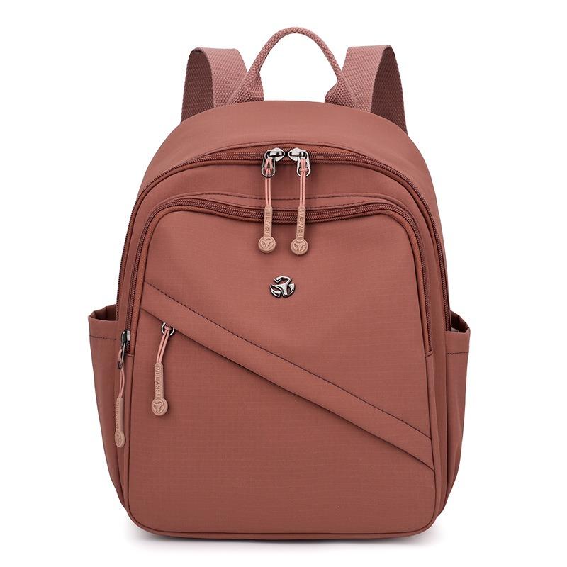 New Fashion Oxford Cloth Backpack Casual Travel Women's Bag with Multi-compartment Zipper Large Capacity