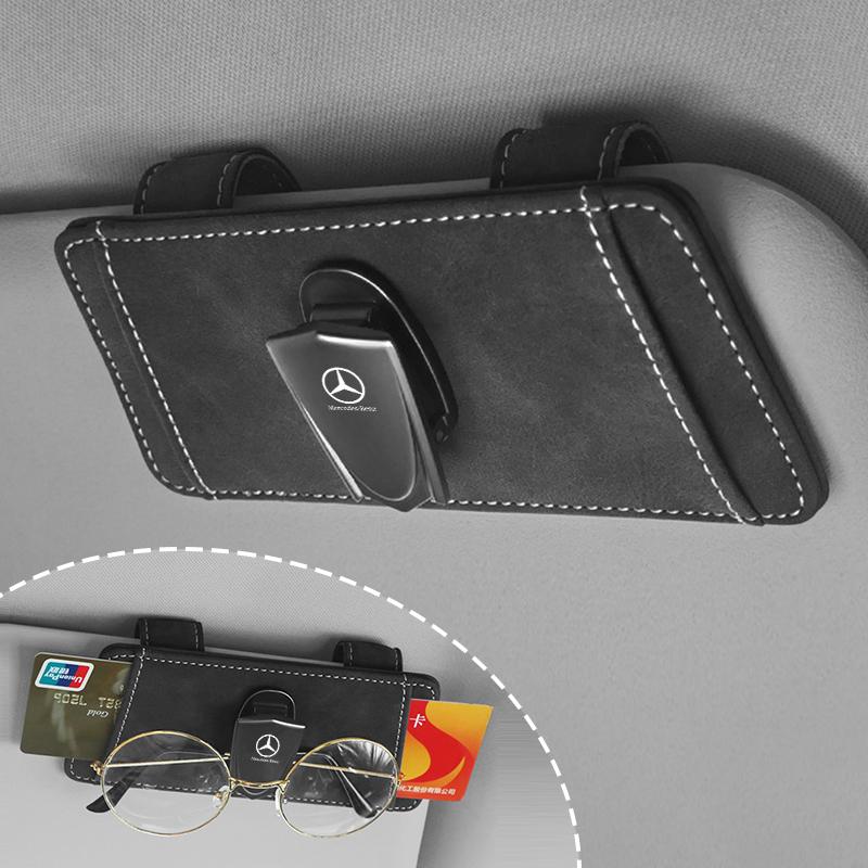 TGM3 Car Sun Visor Glasses Box Auto Sunglasses Case Clip Card For Mercedes Benz W203 W206 W220 W205 W211 W212 W201 W210 Accessories