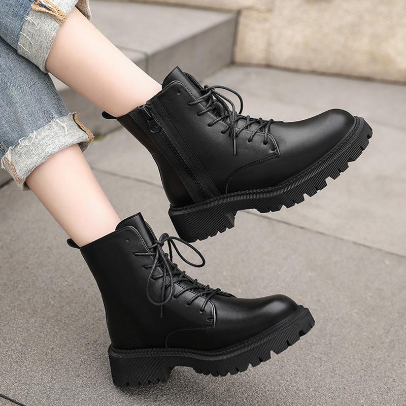 Buy Fashionable Allmatch Thick Heel Nonslip High Boots Women's short