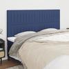 VidaXL Headboards 4 Pcs Blue 100x5x78-88 Cm Fabric 3116598
