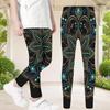 Girls Rainbow Galaxy Printed Full Length Stretch Waist Yoga Leggings
