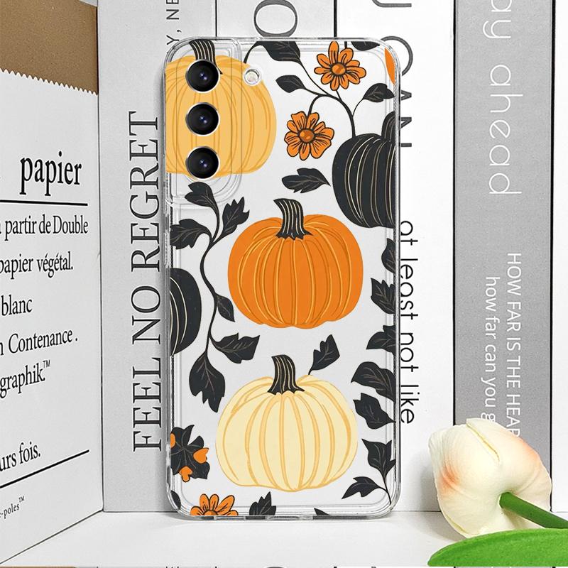 Funny Fall Maple Leaf Pumpkin Mushroom Phone Case for Xiaomi Redmi Note 14 Pro Plus 13 12 11 10 PRO 15C 14C 13C Clear Soft Cover