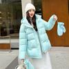 TIFICY Women's Fashion Casual Fall Winter Solid Color Print Long Sleeve Jackets & Coats Down Coats