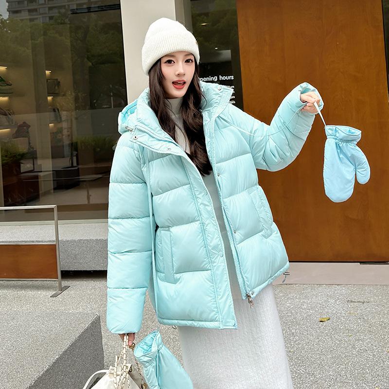 TIFICY Women's Fashion Casual Fall Winter Solid Color Print Long Sleeve Jackets & Coats Down Coats