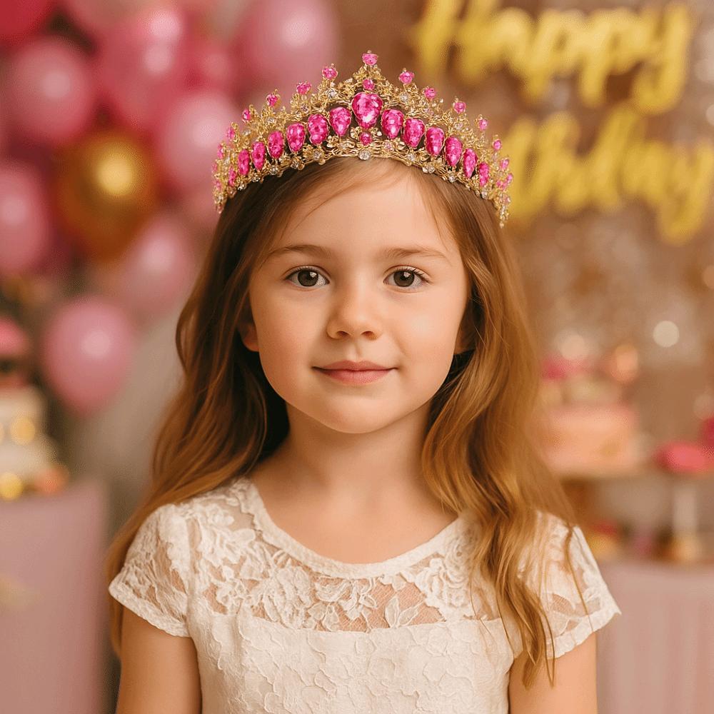 Luxury Zinc Zinc Alloy Princess Crown Elegant Rhinestone Diadem Baroque Queen Tiaras Stage Performances