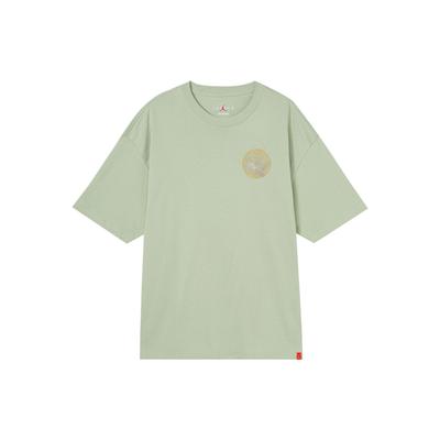 CNY Series Oversized Crew Neck Short Sleeve T-Shirt Men Tops Green FB1457-343