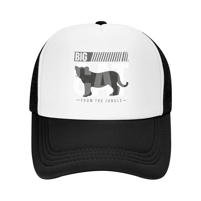 Chapeau de camionneur en maille LION IN THE JUNGLE avec Graphique Animal Audacieux et Design Respirant pour les Aventures en Plein Air