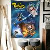 Rabbids Invasion Glow Wall Hanging Printed Fabric Blanket Decorative Tapestries for Bedroom Living Room Home Decor