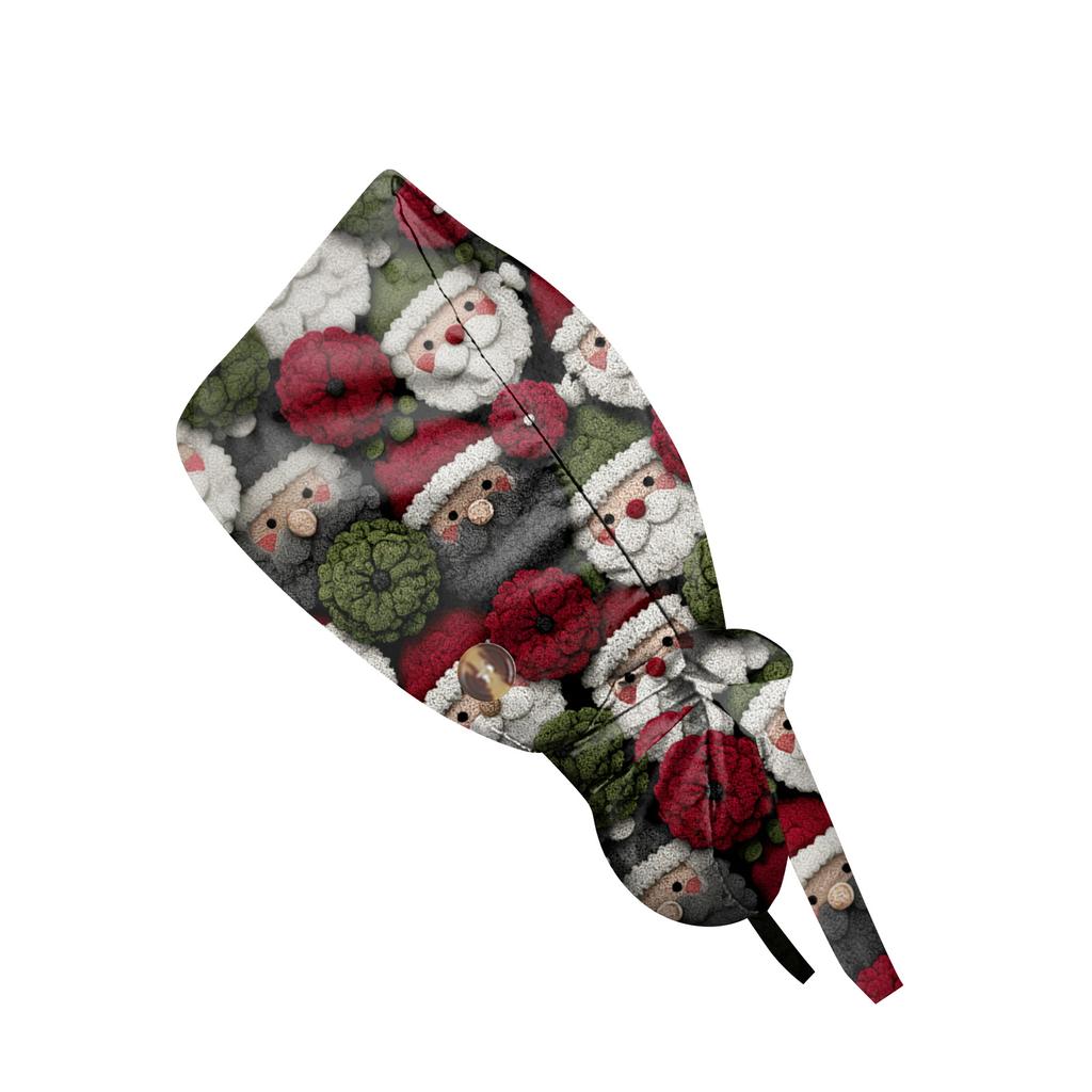 Fasjonabel arbeidshette med trykk, uformelle hestehalehette for kvinner, vaskehette, Baotou-hette