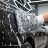 1/3PCS Plush Car Wash Mitts Wool Thick Non-Slip Car Cleaning Mitts Brushes Auto Washing Sponge Accessories Auto Cleaning Tools