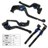 K28 Black (Blue) Frosted Matte Kawasaki Brake Clutch Levers 6 Levels Adjustable Long Fit Z900RS Ninja 1000 Z1000 ZX-6R Etc