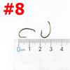 500PCS Fly Hook Nymph Bug Shrimp Pupae Larvae Caddis Fly Tying Fish Hooks #10 #12 #14 Gold Bronze Sharp Wholesale