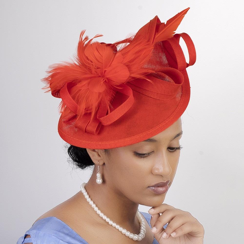 Exquisite Feather Fascinator Hat Elegant Bridal Headband Retro Bride Headdress Wedding