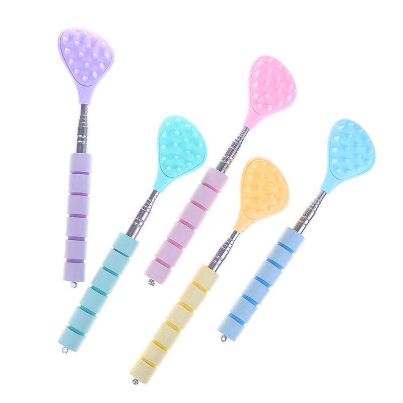 Extendable Cactus Back Scratcher With 2 Size Spikes Retractable One-Hand Itch Stick For Men & Women Portable Point Massage Stick