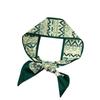 Silk scarf, long strip, high-end green tie, thin and narrow scarf, hair tie bag, decorative streamer, gift box, ribbon, waist belt.