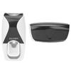 Wall Mounted Toothbrush Toothpaste Holder Automatic Toothpaste Dispenser Squeezer for Family Washroom BathroomBlack