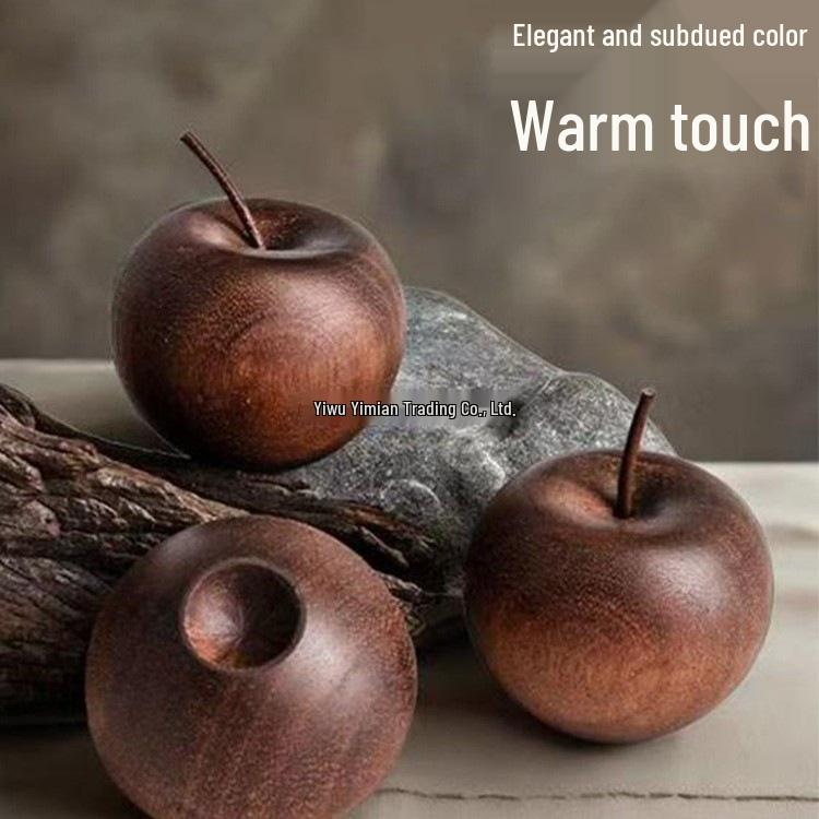 Apple Advanced Fireless Aromatherapy Diffuser: Long-lasting Wood Ornament for Home, Bedroom, and Car.