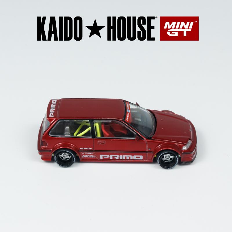 Kaido House MINIGT Honda Civic EF Kaido Works V2 KHMG alloy Car Model 156