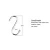 5/10/20PCS S-Shape Hook Stainless Steel Clothes Bags Towels Hanging Holder Kitchen Bathroom Railing Hanger Organizer S Hook