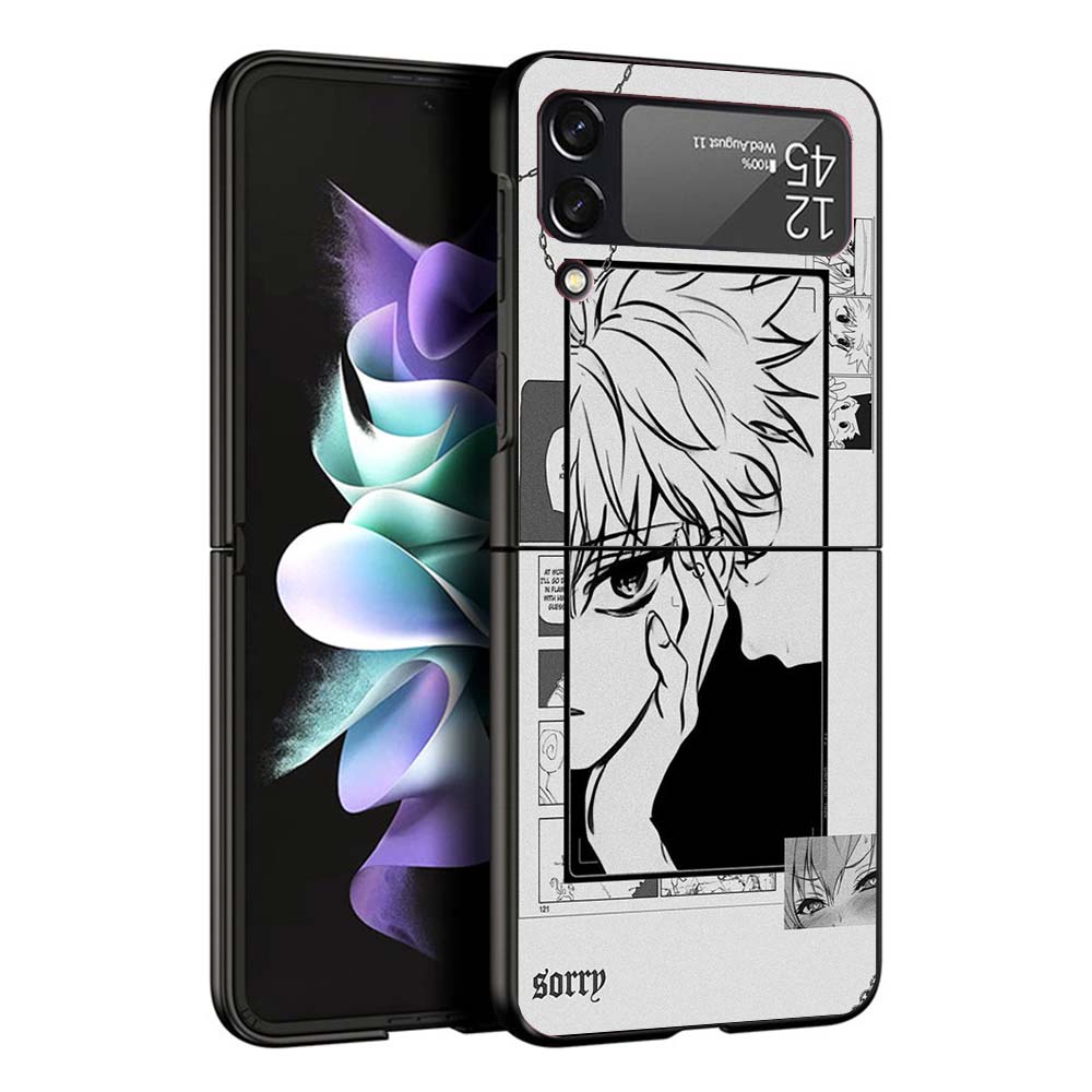 HunterX Killua Phone Case For Samsung Galaxy Z Flip7 Flip6 5G Flip5 Flip4 Flip3 ZFlip 7 6 3 4 5 Shockproof Back Cover Galaxy Z F