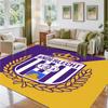 Anderlecht FC Design Crystal Velvet Rug Soft Decorative Mat for Bedroom Entrance