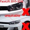 For Pair light For VW Volkswagen Scirocco 2009-2016 Car Headlight Cover Lens Lamp shade Head Light Caps Lamp Shell