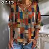 Women's Fashion Casual Short Sleeve V Neck Blouses & Shirts