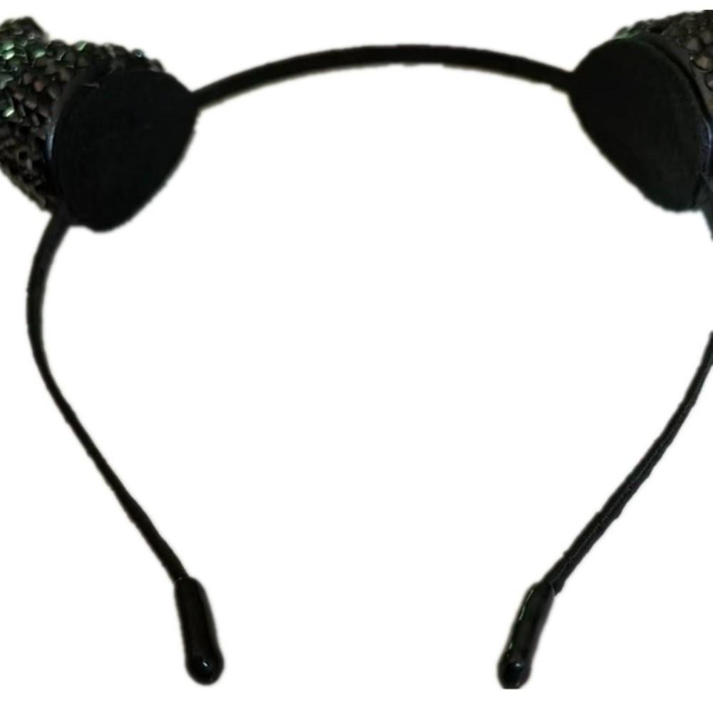 Rhinestone Cow Horn Hairband Glitter Horn Hairpins Cute Halloween Hair Hoop Makeup Up