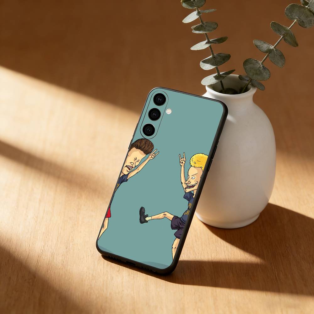 Cartoon B-Beavis and Butt-head Phone Case For Samsung GalaxyA13,21s,22,31,32,52,53,71,72,73,Soft Black Cover