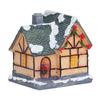Christmas House Village LED Lights Decorating Battery Operated Resin House Decoration for Christmas Gifts