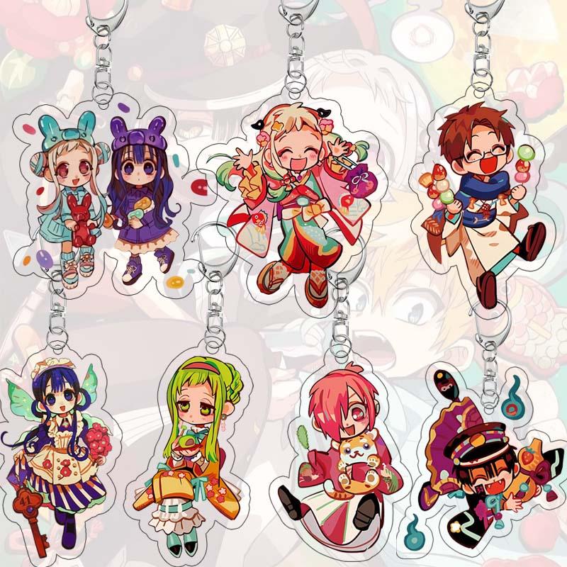 Hanako-kun Cartoon Acrylic Keychain Kawaii Nene Aoi Sousuke Anime Role Characters Collection Acg Pendant Bag Decor Birthday Gift